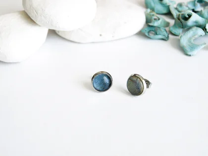 Náušnice Morpho peleides